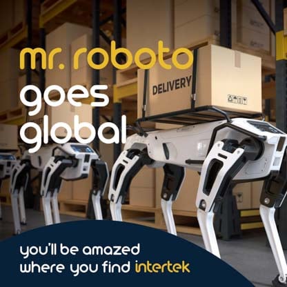4-legged robots transporting boxed goods